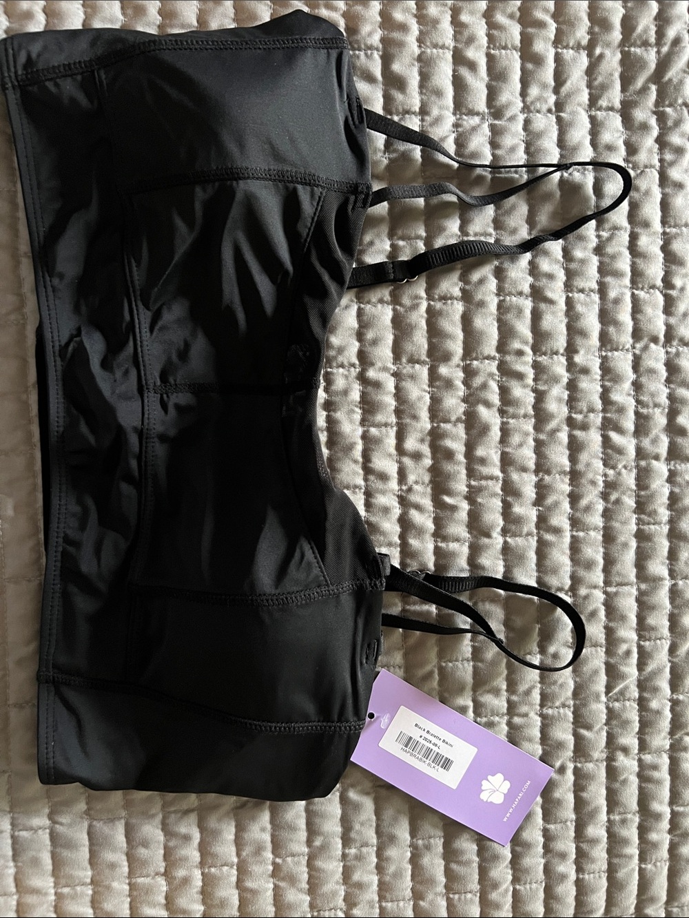 Hapari Black Bikini Top